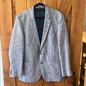 J. Crew Gray Sport Coat with Classic Tailoring and Wool Blend